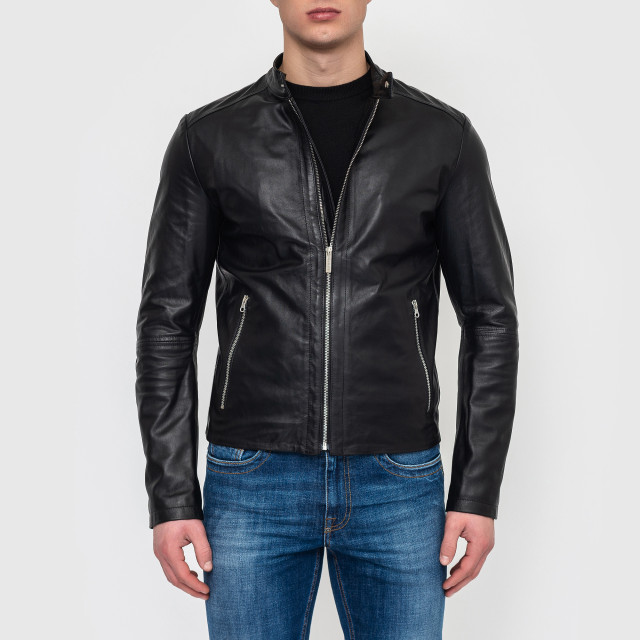 Куртка кожаная Bikkembergs