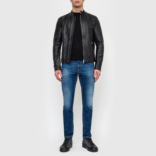 Куртка кожаная Bikkembergs