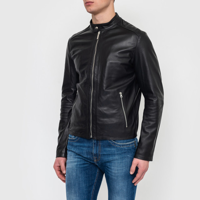 Куртка кожаная Bikkembergs