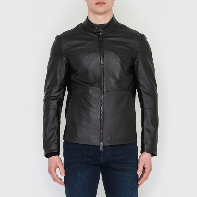 Шкіряна куртка Emporio Armani