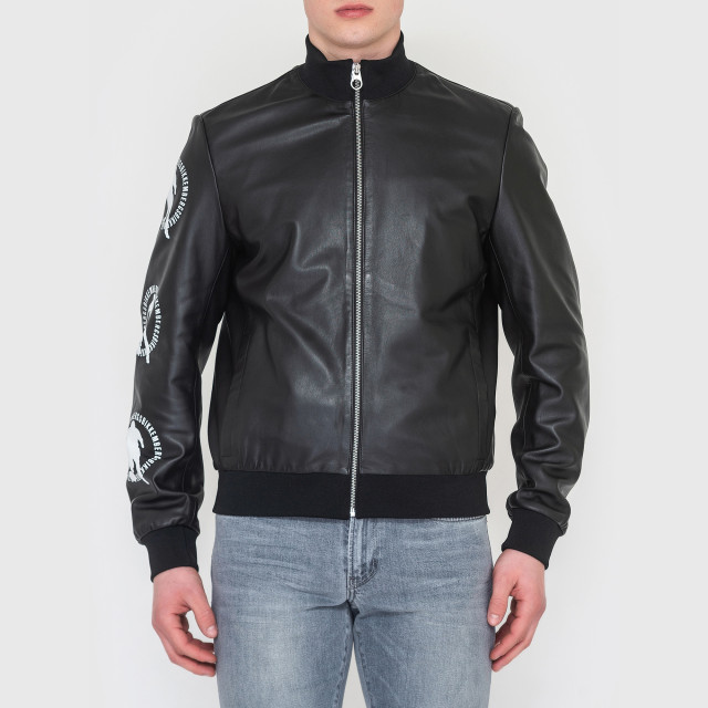 Куртка кожаная Bikkembergs