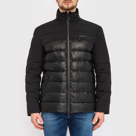 Пуховик шкіряний  Armani 