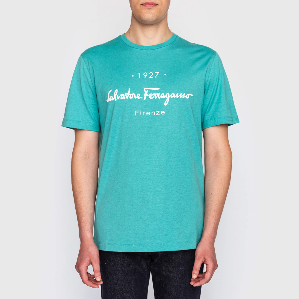 Футболка Salvatore Ferragamo голубой - купить в Харькове, Днепре