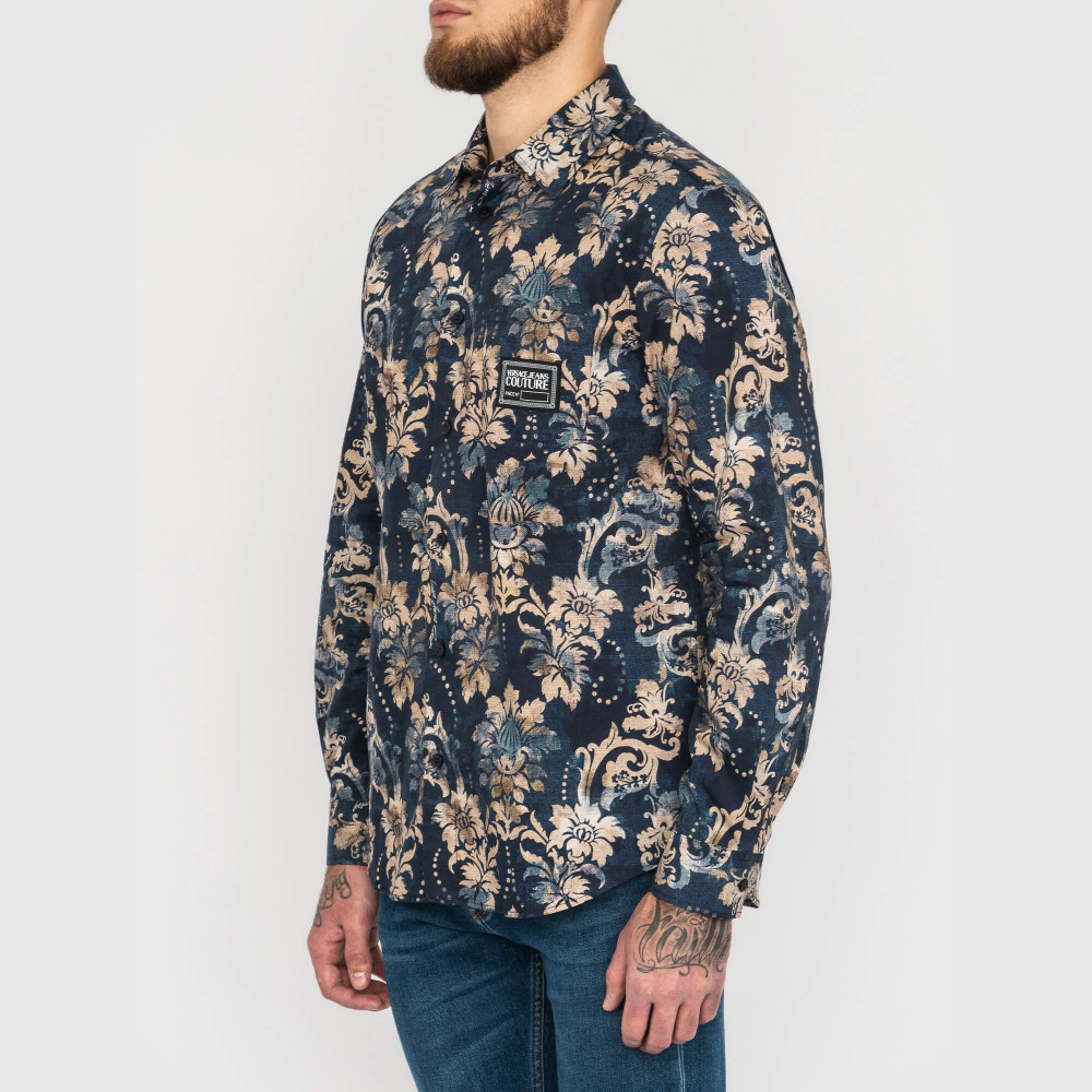 Рубашка Versace Jeans Couture синий, бежевый - купить в Харькове