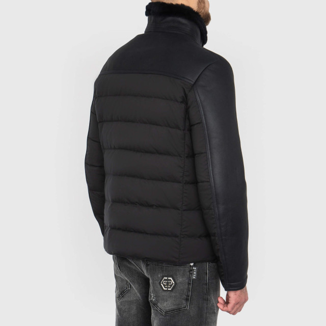 Пуховик шкіряний Corneliani