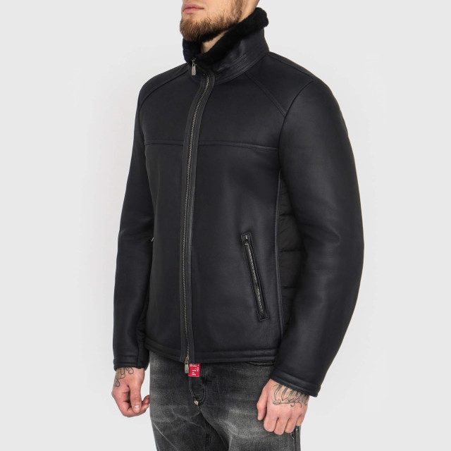 Пуховик шкіряний Corneliani