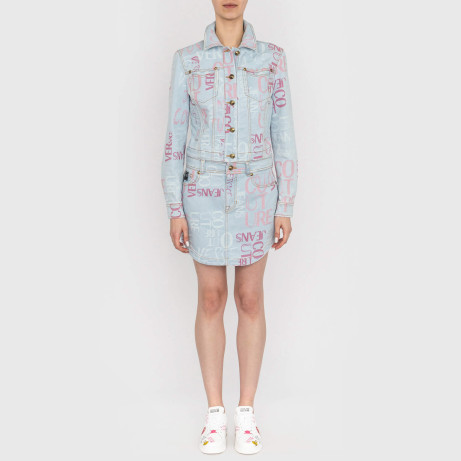 Юбка из денима Versace Jeans Couture