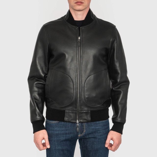 Куртка шкіряна двостороння Emporio Armani