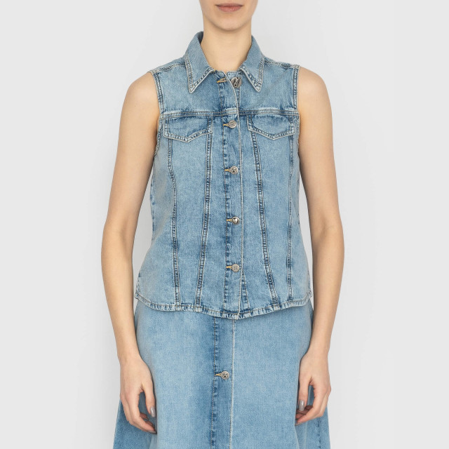 Жилет из денима Moschino Jeans
