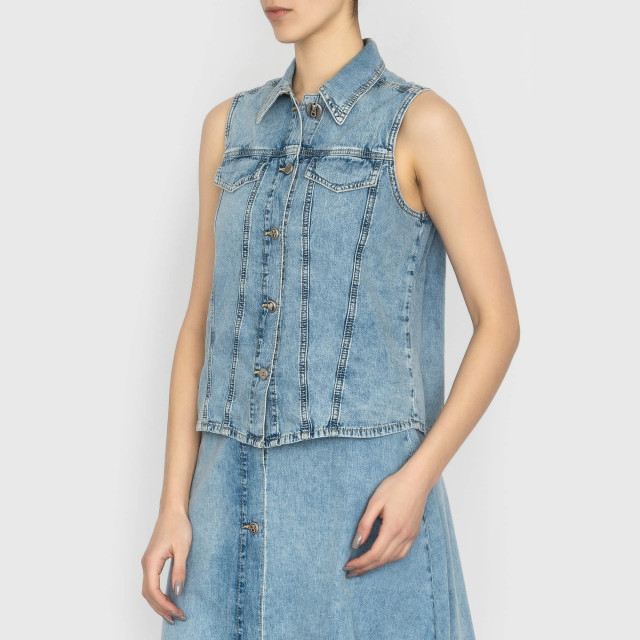 Жилет из денима Moschino Jeans
