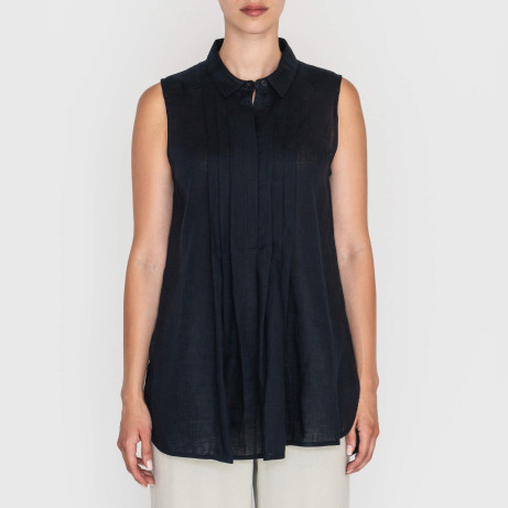 Блуза лляна Emporio Armani