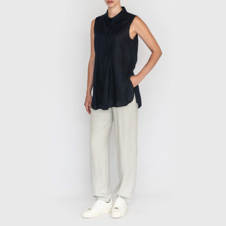 Блуза лляна Emporio Armani