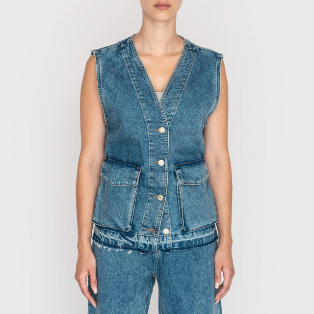 Жилет из денима Moschino Jeans 