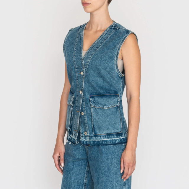 Жилет из денима Moschino Jeans 