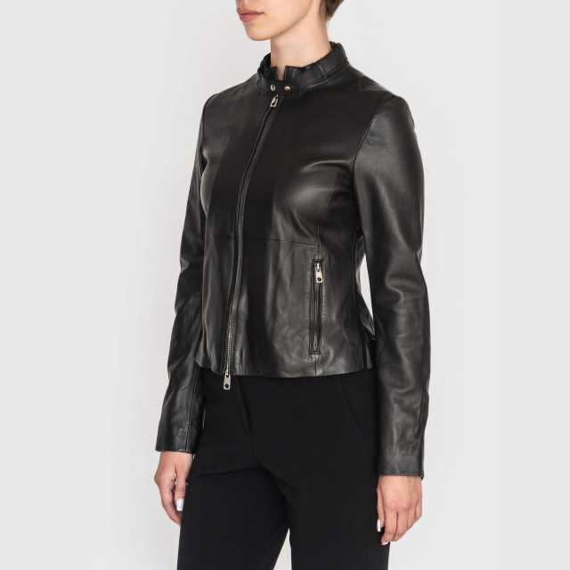 Куртка кожаная  Emporio Armani  