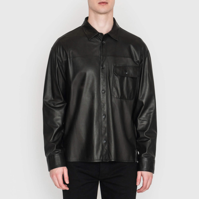 Рубашка кожаная Emporio Armani
