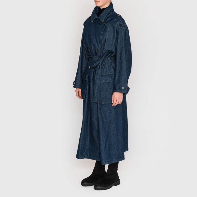 Плащ из денима Emporio Armani
