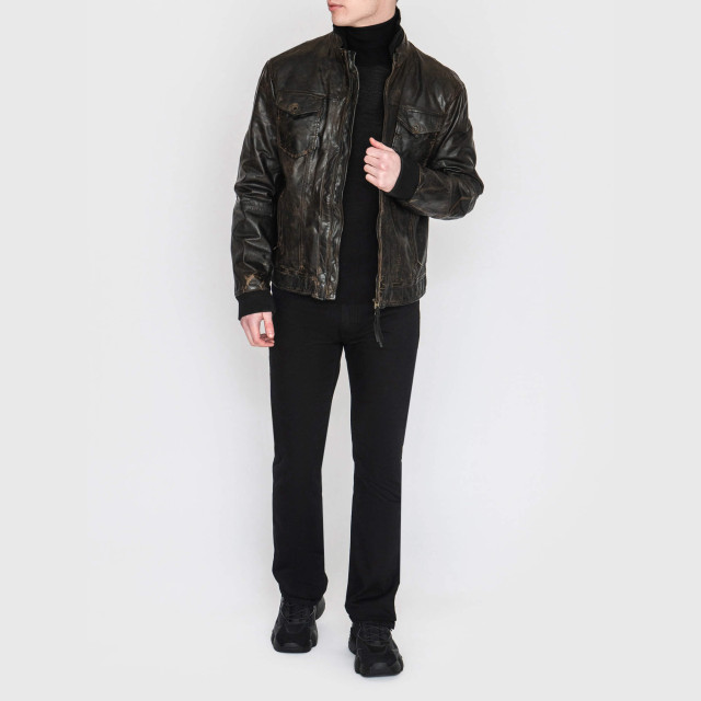 Куртка кожаная Armani Jeans 