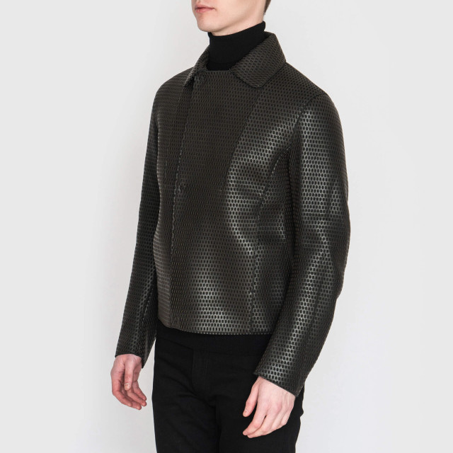 Куртка кожаная  Emporio Armani   