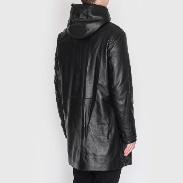 Пальто кожаное Emporio Armani