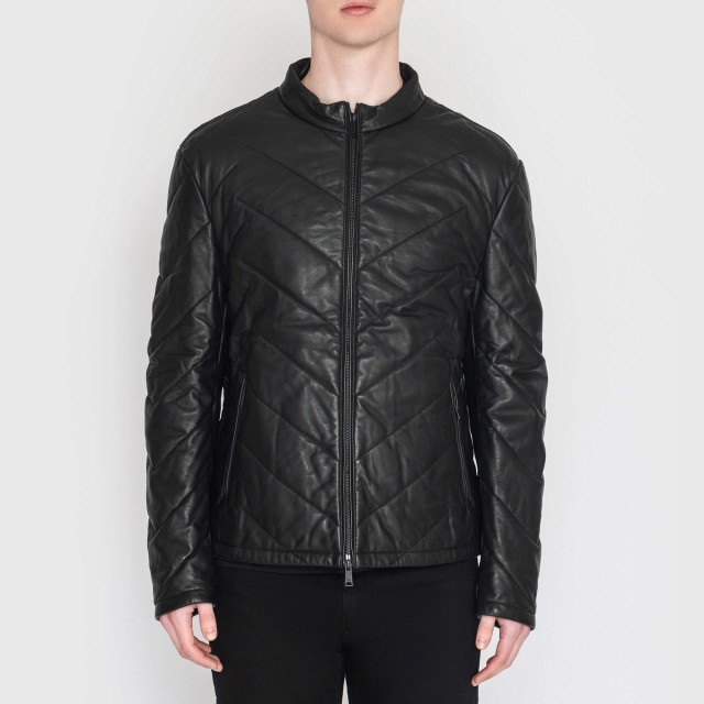 Куртка шкіряна Emporio Armani