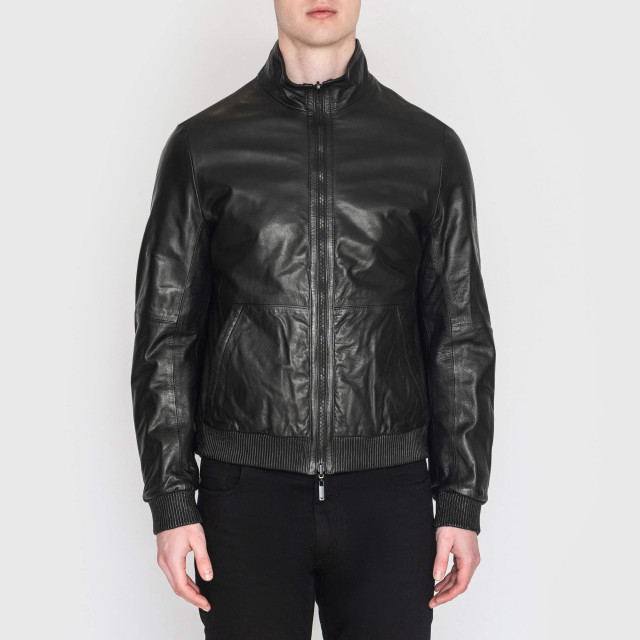 Куртка шкіряна двостороння Emporio Armani