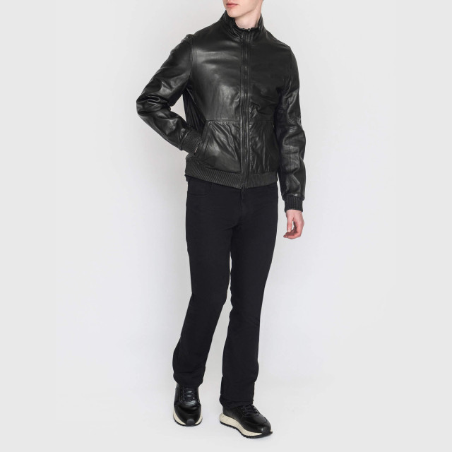 Куртка шкіряна двостороння Emporio Armani