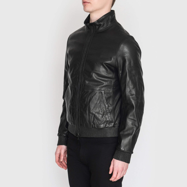 Куртка шкіряна двостороння Emporio Armani