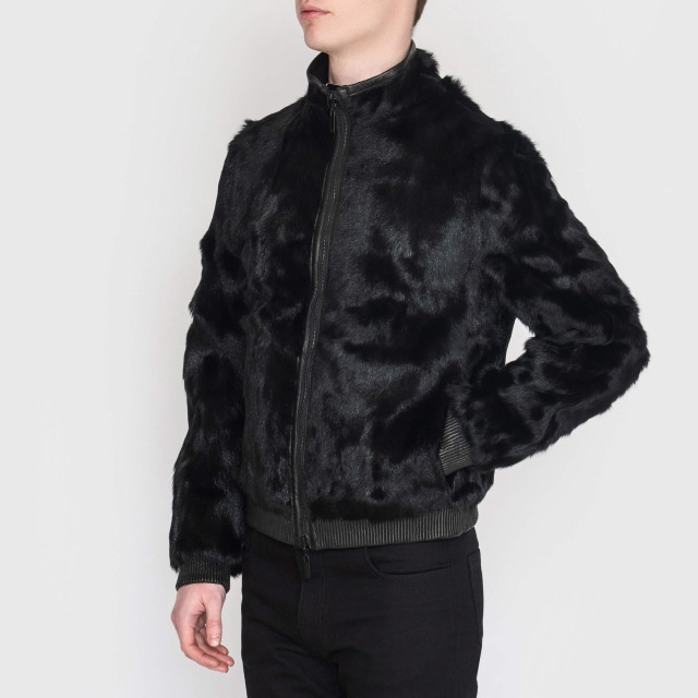 Куртка шкіряна двостороння Emporio Armani