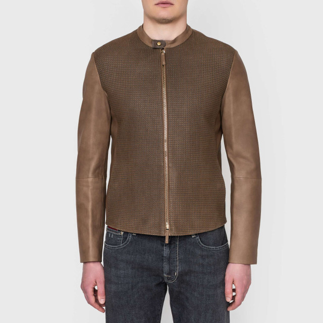 Куртка кожаная Armani