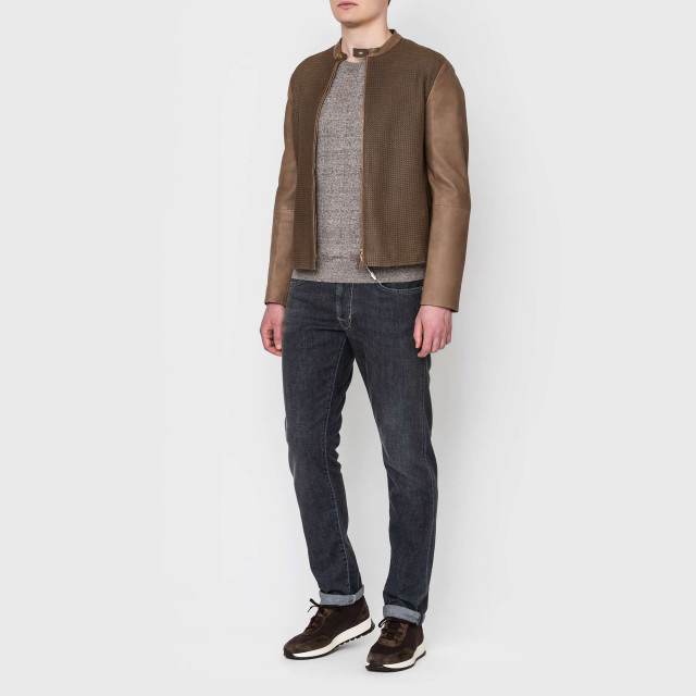 Куртка кожаная Armani