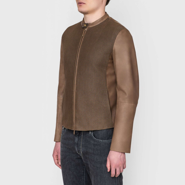 Куртка кожаная Armani