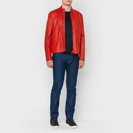 Куртка кожаная Armani