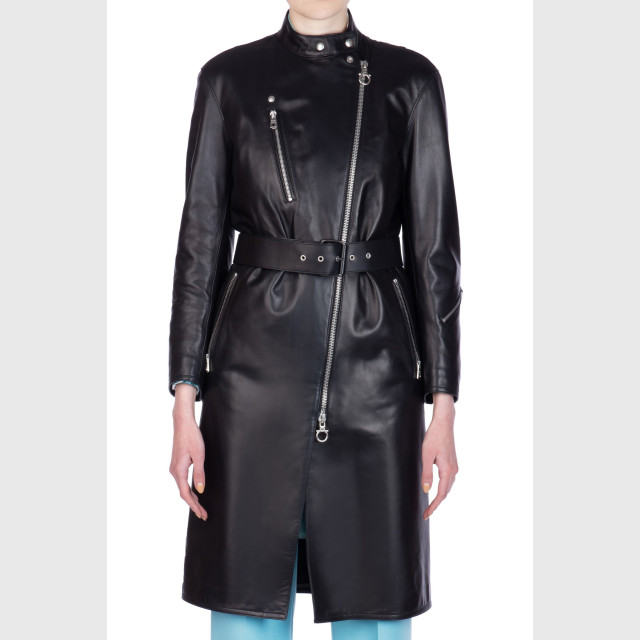 Плащ кожаный Salvatore Ferragamo