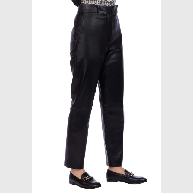 Брюки из кожи Salvatore Ferragamo