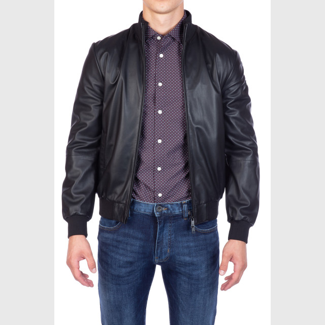 Куртка кожаная Emporio Armani